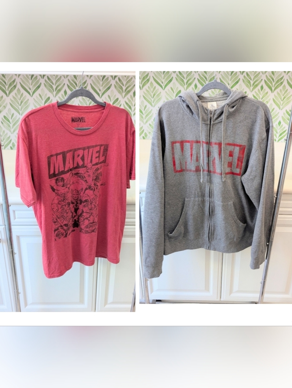 Marvel Hoodie And Red Tee XL Set